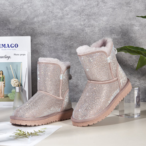 Stivali da Neve Impermeabili con Suola Spessa in Puro Cotone, Caldi, Personalizzabili con Logo, Produttore di Scarpe su Misura, Stivali Invernali <span class=keywords><strong>per</strong></span> Donne - Product Image 6