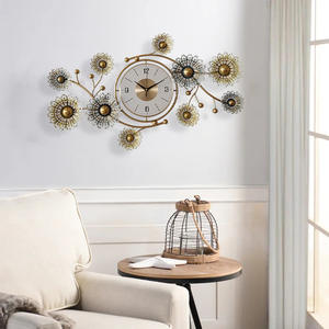 高級スタイルシングルフェイスアイアンホーム装飾壁時計ミュートリビングルームタイムライトクロスボーダースタイル - Product Image 3