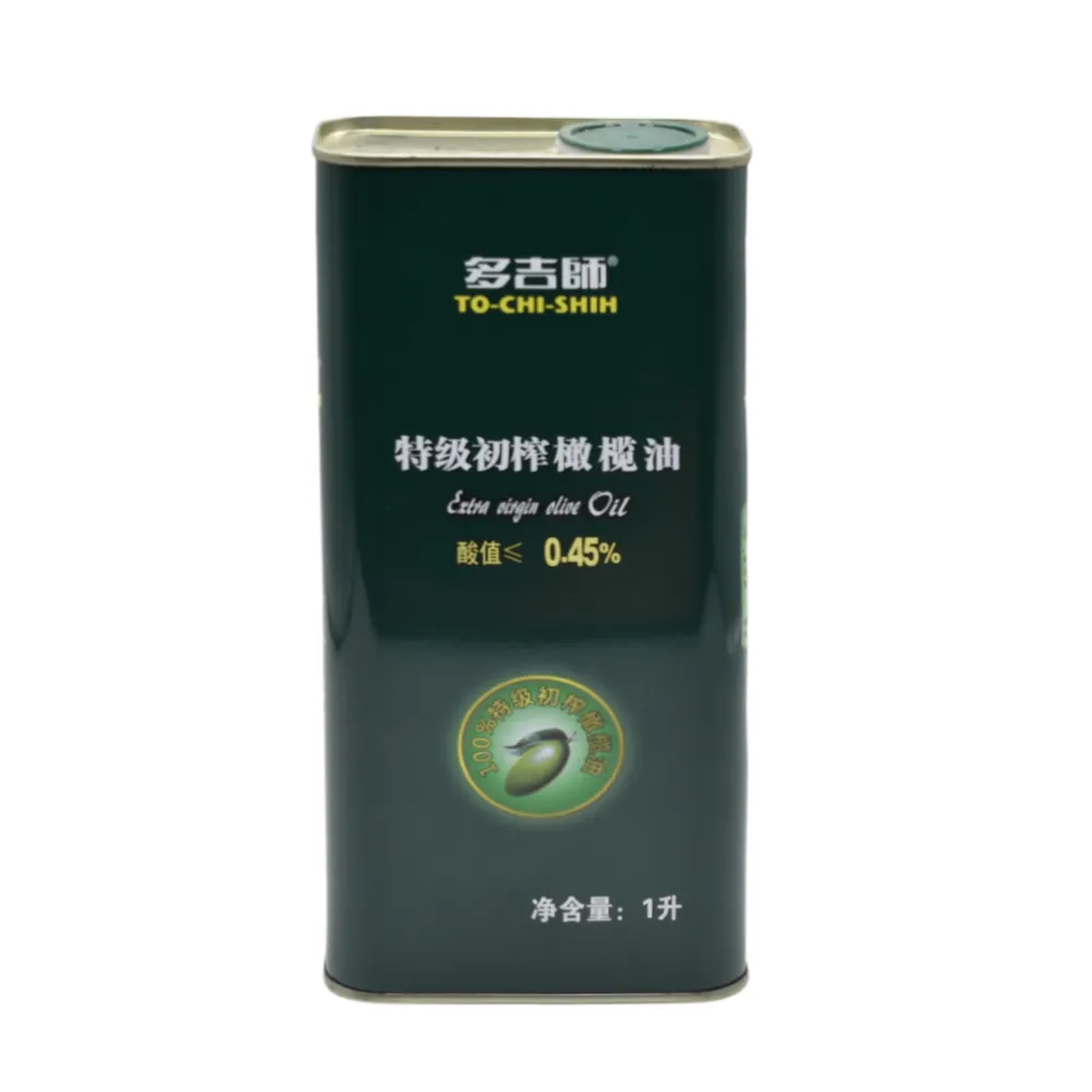 Custom Volume Size Tall Square Packaging Box Metal Tin Can For Edible Sesame Olive Oil
