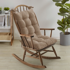 Coussin de <span class=keywords><strong>chaise</strong></span> berçante Premium, <span class=keywords><strong>antidérapant</strong></span>, lot de 2 pièces pour <span class=keywords><strong>chaise</strong></span> berçante d'intérieur avec attaches, en tissu doux et moelleux - Product Image 1