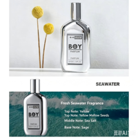 Parfum en spray de luxe longue durée au parfum d'agrumes pour homme, idéal pour les soirées, taille standard