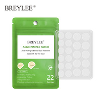 22 Patchs/Feuille BREYLEE – Patchs Invisibles Anti-Acné pour Éliminer les Boutons, Absorbent Efficacement les Sécrétions Cutanées, Guérison Rapide