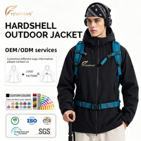 Jaket Outdoor Unisex OEM ODM, Lapisan Dalam Dapat Dilepas, Tahan Air, Anti Minyak, Anti Noda, Kain 3Proof, Berkerudung, Hiking, Logo Custom