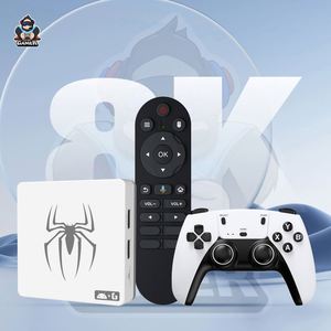 Boîtier <span class=keywords><strong>TV</strong></span> <span class=keywords><strong>Android</strong></span> Tk Explosions G7 Dual System 4K HD avec télécommande vocale sans fil double manette 2 Go 64 Go - Product Image 1