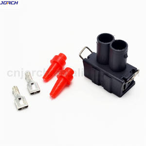 ขั้วต่อไฟฟ้าแบบกันน้ำ 2 ขา ตัวเมีย รุ่น 357 951 772 17346-000-000 วัสดุ PA66 สำหรับรถยนต์ ปลั๊กสำหรับรถยนต์ VW Passat B5 Skoda Santana <span class=keywords><strong>Lavida</strong></span> - Product Image 4