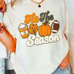 En gros, grands patchs en chenille thermocollants pour Halloween, avec motifs fantôme, nœud et citrouille, à paillettes, mignons pour la saison d'automne, pour sweat-shirts pour femmes - Product Image 4