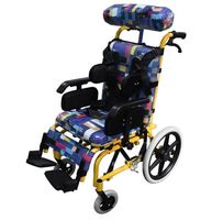 Fauteuil roulant en aluminium léger CP, fauteuil roulant inclinable et manuel avec protection solaire