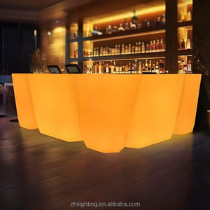 طاولة بار محمولة مضاءة بمصابيح LED عصرية للمنزل والبار والصالة الرياضية والمقهى والمطعم والنوادي الليلية والحفلات والفعاليات وتأجير الأثاث - Product Image 3