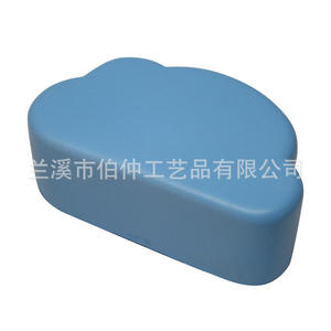 Balle à pression en plastique blanche et bleue, jouet sensoriel pour usage éducatif - Product Image 2