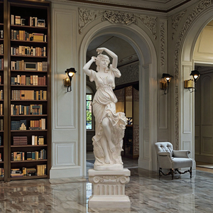 Tác phẩm điêu khắc trừu tượng bằng nhựa tổng hợp sợi thủy tinh kích thước thật về các quý cô trong bốn mùa - Product Image 3