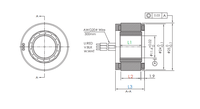 Moteur à couple sans cadre OD25mm Couple 0.075Nm Entraînement direct Rotatif Moteur DDR avec haute précision pour la robotique chirurgicale médicale
