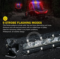 Barre lumineuse LED de poursuite de 38 32 25 pouces, barre lumineuse LED UTV, barre lumineuse arrière clignotante pour Can-Am Polaris/ Sand Spider Dune Buggy RZR