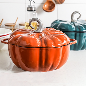 Casserole <span class=keywords><strong>en</strong></span> <span class=keywords><strong>fonte</strong></span> antiadhésive durable <span class=keywords><strong>en</strong></span> forme de citrouille, plusieurs tailles, <span class=keywords><strong>prix</strong></span> de gros - Product Image 1