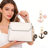 Porte-clés créatif Océan en alliage, phare, bouée de sauvetage, ancre, voilier, pour sacs à dos, pendentif de voiture, cadeau souvenir pour homme