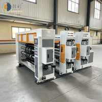 Machine à fabriquer des boîtes en carton à grande vitesse, machine d'impression flexo 2 couleurs, imprimante pour carton ondulé, machine à découper