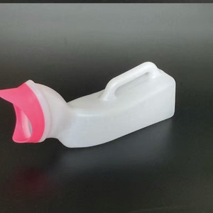 Plastic Urinal With Handle And Lid Rectangle Standing Urinal For Bedridden Elderly Large Capacity Car Use Night <b>Pot</b> - Product Image 1