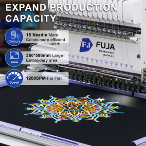 FUJA Nueva Máquina de Bordado Digital Computarizada <span class=keywords><strong>Happy</strong></span> Tajima Dst de un Solo Cabezal Precio para Gorras, Camisetas y Bordado Plano - Product Image 5