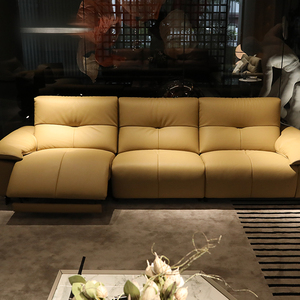 Modern Living Room Smart <b>Reclining</b> <b>Leather</b> Lazy Custom Color Multifunctional Convertible Bed Bedroom Villa IDS-024 Lazy Boy Recl - Product Image 4