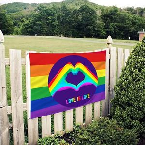 ธงสีรุ้ง LGBTQ+ ขนาด 3x5 ฟุต ผลิตจากโพลีเอสเตอร์ 100% สำหรับขายส่ง เหมาะสำหรับเลสเบี้ยน ฮอมเซ็กชวล ไบเซ็กชวล แพนเซ็กชวล ทรานส์เจนเดอร์ และแสดงความภาคภูมิใจของกลุ่ม LGBT - Product Image 5