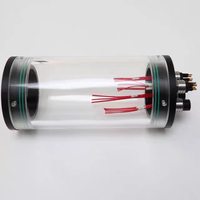Compartiment étanche IP68 en aluminium et acrylique pour la protection des équipements électroniques sous-marins, 10-500 mètres