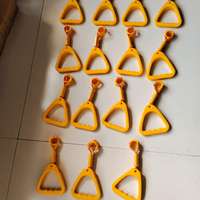 Poignée de bus triangulaire jaune, sangle de maintien antidérapante pour bus, métro, train, transport en commun, accessoire de sécurité