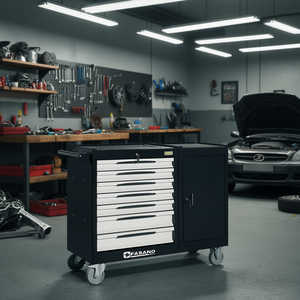 Fasano <b>Tools</b> 7 <b>Drawer</b> Rolling <b>Tool</b> Cabinet With Lock And Door For Auto Repair - Product Image 3