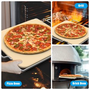 Ensemble de pierres à pizza Senershuo pour four à bois extérieur, en cordierite, résistant à la chaleur, modèle <span class=keywords><strong>Ninja</strong></span> OO101 - Product Image 5