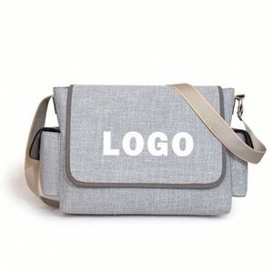 Sac messager personnalisé 2026 en polyester avec logo, grande capacité, pour le travail et l'école, sacs à bandoulière et sacs travers pour femmes - Product Image 1