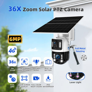 Akıllı UBOX Metal 6MP 36X optik Zoom çift ekran renk gece görüş hareket algılama ses ve ışık alarmı PTZ güvenlik kamera - Product Image 2