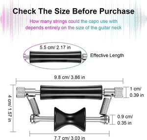 Capo de guitarra portátil para exteriores, Capo móvil deslizante, transpuesto para guitarra eléctrica, Capo móvil para guitarra folclórica - Product Image 6