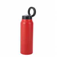 Bouteille d'eau avec couvercle magnétique, support magnétique pour téléphone portable
