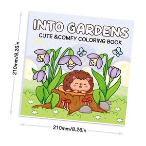 Transfrontaliero A5 Secret giardino libro da colorare per adulti e bambini che disegnano scarabocchi antistress per la casa o l'ufficio - Product Image 5