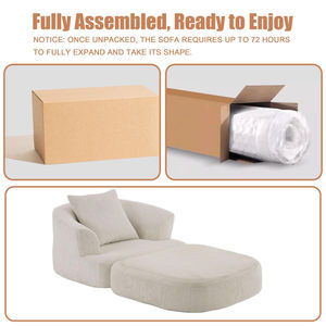 Extendable Reversible Chaise Sleeper <b>Sofa</b> with Quick Setup Eco-Friendly Design <b>for</b> <b>Living</b> <b>Room</b> Bedroom & Hotel Use - Product Image 6