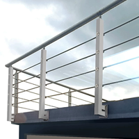 Poteau de balustrade de balcon en métal XYF pour décoration intérieure et extérieure, main courante en acier inoxydable, usine chinoise