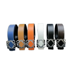 Cinturón Casual Unisex con Hebilla de Aleación, Acabado Liso, Multicolor, para Hombre y Mujer - Product Image 1