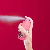 Flacon pulvérisateur sans air rechargeable 50 ml à double compartiment, en PCR PET, avec poudre au dessus et liquide en dessous, pour mélange cosmétique en spray, emballage de brume.