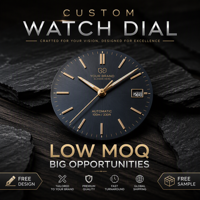 Custom Watch Dial Embossed Sunray Dial
