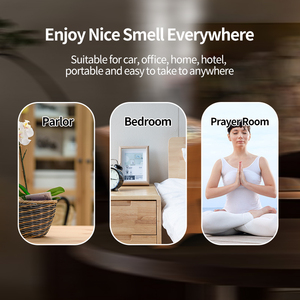 Waterless Bakhoor <b>Aroma</b> <b>Diffuser</b> Arab Style Black Gold Modern Rechargeable Portable Metal Incense Burner For Car And Hotel - Product Image 5