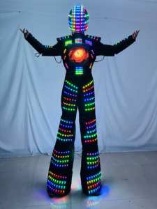LED Full Color Robot Costume Stilt Walker Robot Suit Kryoman <span class=keywords><strong>David</strong></span> <span class=keywords><strong>Guetta</strong></span> Future Clothing Celebration Party Show - Product Image 5