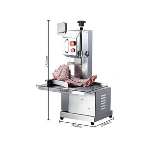 Equipo de cocina comercial Máquina cortadora de carne congelada eléctrica de escritorio Máquina de aserrar huesos - Product Image 4