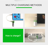 Smartoools Baterai Lithium Ion (LiCoO2) Ukuran D Isi Ulang USB 1.5V 12000mWh Garansi 2 Tahun 1200 Siklus untuk Meter Air