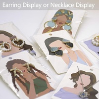 Cartes d'emballage de bijoux personnalisées populaires pour usines, cartes de présentation en gros pour boucles d'oreilles et colliers