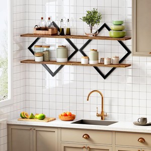 Estante de Almacenamiento de Pared en Forma de Diamante OY-AL de 60x70cm para Artículos de Cuidado Personal en el Baño, Estante de Esquina Resistente - Product Image 3