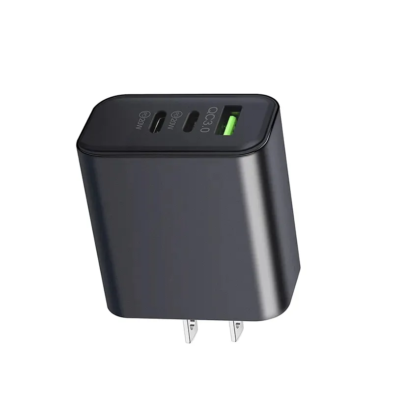 Chargeur mural multifonction US 40W 2 type-c QC3.0 fast pd smart phone alimentations