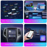 Junsun-Radio multimedia con Android para coche, radio de coche inalámbrico con Carplay, sin 2 dines, estilo Tesla, para Buick Regal, Opel Insignia 2009-2013
