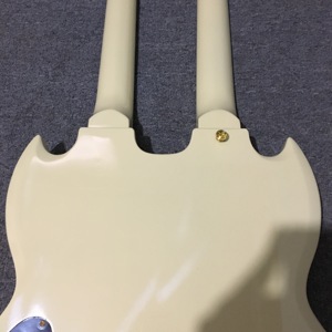 Minyu G-Brand Yellow Electric <strong>Guitar</strong> With 12+6 Strings Double Neck and <strong>Gold</strong> Hardware HHH Free Shipping