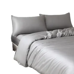 ชุดเครื่องนอนผ้าปูเตียงทำจากไม้ไผ่ชุดเครื่องนอนสำหรับโรงแรม2023ใหม่