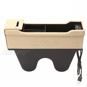 Organizador de Asiento de Coche, Bolsillo de Almacenamiento de Cuero PU con 2 Cargadores USB, Universal para Conductor y Pasajero, 4 Colores - Product Image 3