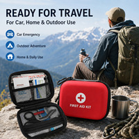 Sac de rangement médical professionnel en EVA et PU pour l'extérieur, trousse de premiers secours étanche pour la maison, la voiture, le camping et les urgences - Vente en gros usine