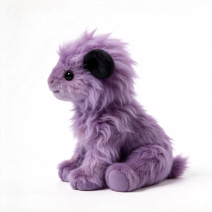 Vente directe d'usine : Jouet en peluche mignon en forme d'animal, peluche personnalisée, petite moutonnette violette bouclée avec de grandes oreilles mignonnes, jouet en peluche personnalisé - Product Image 6